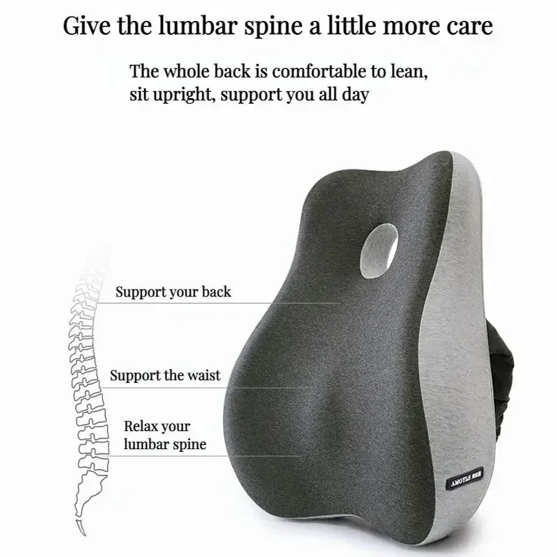 Memory Foam Office Chair Cushion (Set)