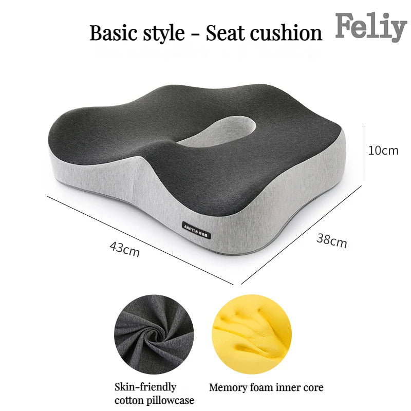 Memory Foam Office Chair Cushion (Set)